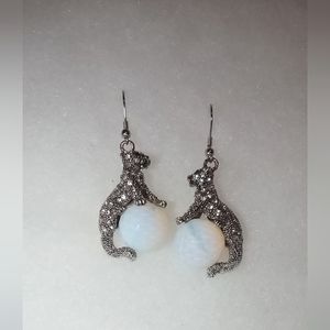 Magical Leopard w/ Rhinestones Earrings